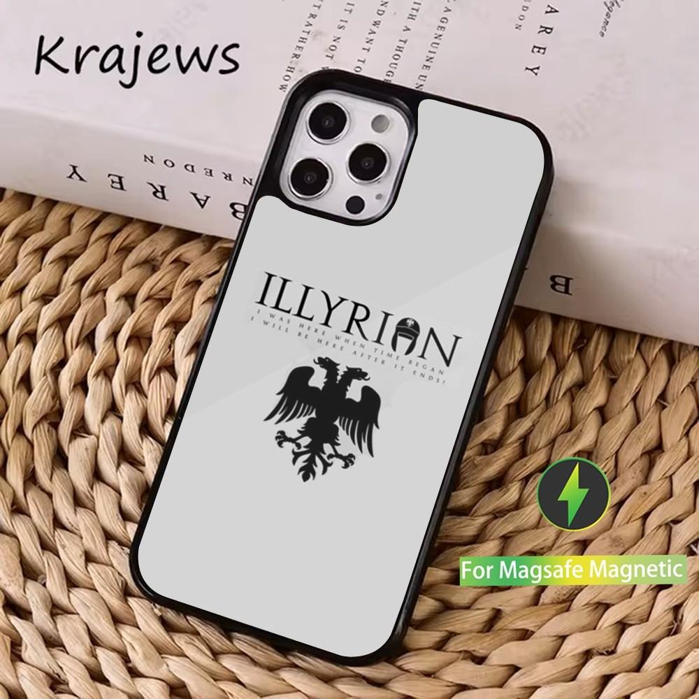 

Чехол для телефона A-Albania F-Flag-ES Для iPhone 16,15,14,13,12,11,Pro,Max,Plus,Mini, Magsafe, Магнитный чехол для беспроводной зарядки iPhone13