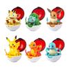 Pokemon Transformation Cartoon Model Pokeball Pikachu Toys Scalable Anime Figure Dolls Model Ornaments Children's Birthday Toys