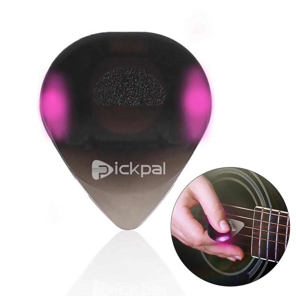 Guitar Touch Luminous Pick with High-Sensitivity LED Light Stringed Instrument Plectrum for Bass Ukulele Electric Guitarists
