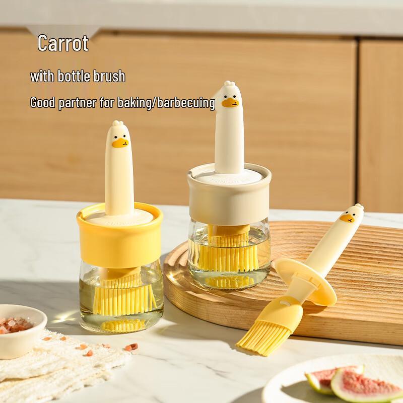 Silicone Oil Brush & Bottle Dispenser