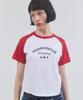Eikyueikyuhauseukeulleob Color Mix House Raglan T-Shirt [Red]