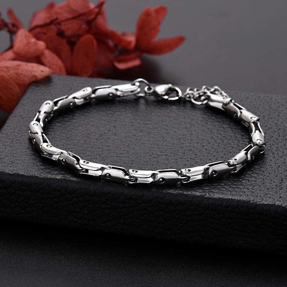New charms y2k Solid Copper 18K Gold Filled unique Chain Bracelets for Men Women Wedding Party 18+5cm Anniversary gift