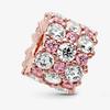 925 Rose Gold Anchor Angel Leaf Charm Bead Chain For DIY Bracelet Jewelry Ladies Accessories