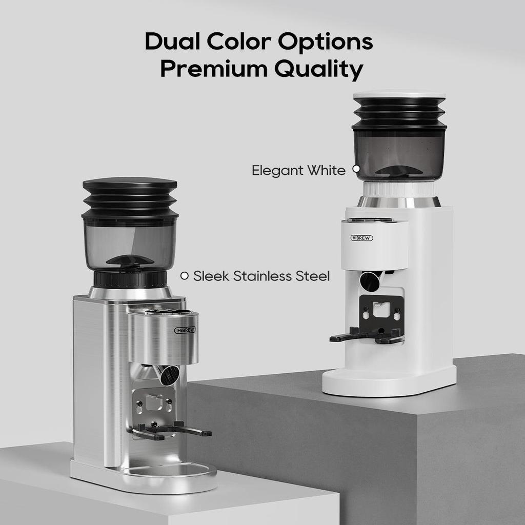 PSG7-SL Automatische Kaffeemühle mit 48-stufiger Mahlgradverstellung, 245g Kaffeebohnenkammer, 160g Kaffeepulverkammer, 58-54-51mm Mahlwerk