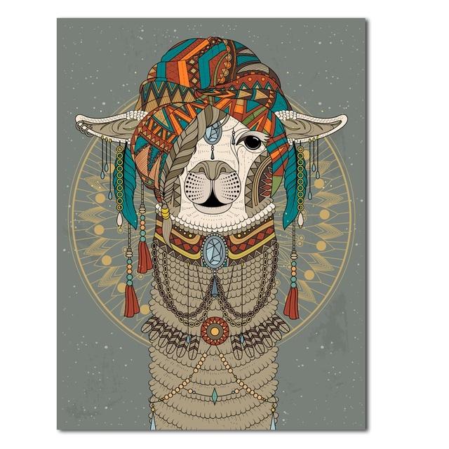 

Настенный декор, картина с мультяшным животным, постер с кроликом, верблюжьим принтом и постер, настенная художественная картина, домашний декор для гостиной, без рамки 21*30cm No Frame