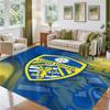 Leeds United Design Crystal Velvet Rug Soft Decorative Mat for Bedroom Entrance