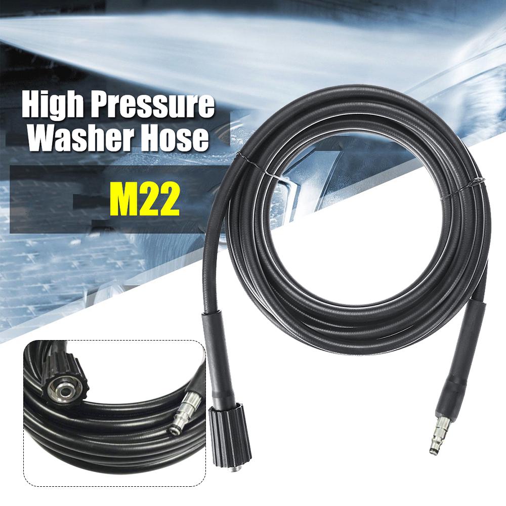 

High Pressure Cleaning Machine Hose 18Mpa M22 Thread Washer Hose 49FT Engineering Plastics Power Washer Hose for C100 C110 C120 C130 C140