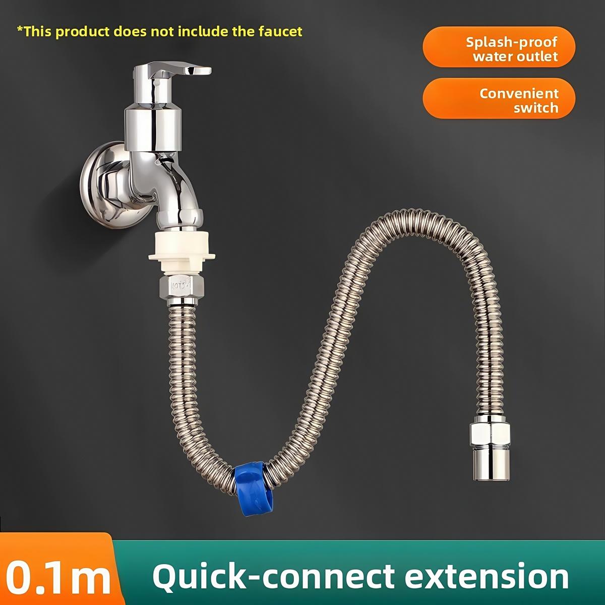 

Stainless Steel Kitchen Faucet Extender Nozzle Aerator Bendable Home Kitchen Supplies Water Pipes Faucet Extension Pipe
