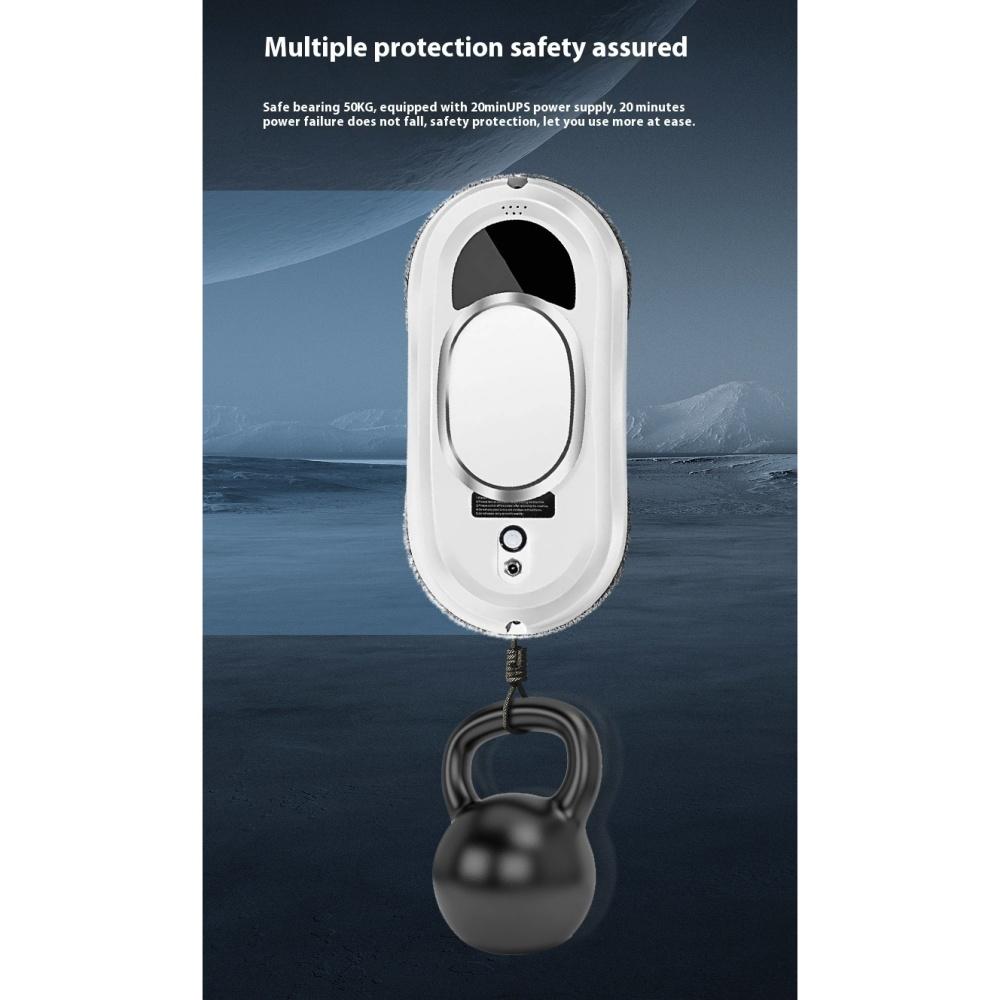 Smart Window Cleaning Robot with Ultrasonic Spray Strong Suction