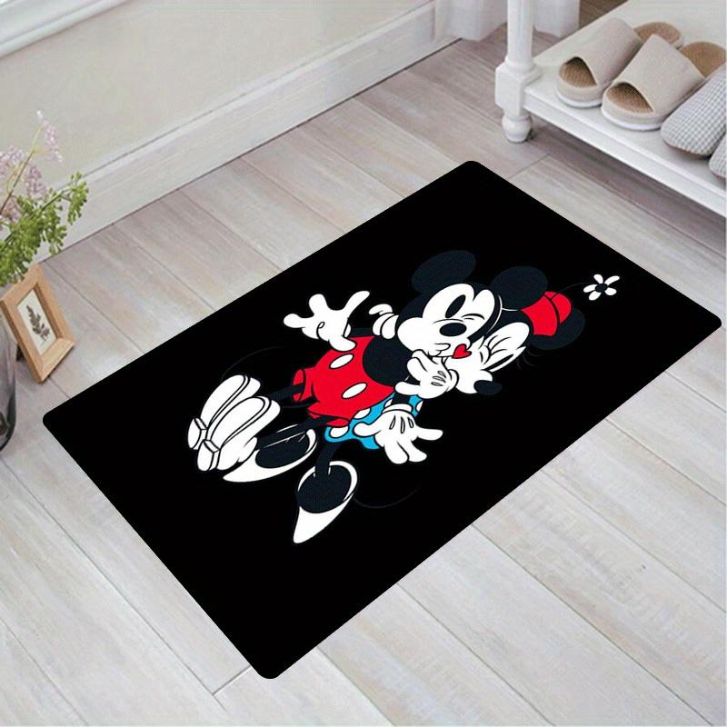 

1pc Mickey Mouse Minnie Mouse Printed Carpet: Rectangle Rug for Living Room, Bedroom, Office, Home Decor, Kitchen, Non-slip, Game Area Rug 60cm by 90cm