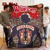 The Warriors 2D Flat Pattern Flannel Blanket High Quality All Seasons Warmth and Comfort Perfect for Christmas Gifts.NMT0928166