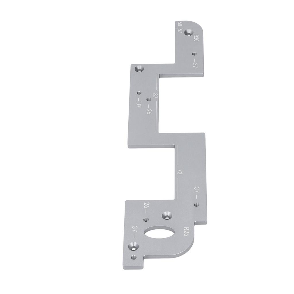 Woodworking Slotting Router Template High Accuracy Aluminum Alloy Cabinet Door Non Handle Slot Moldi