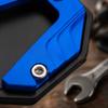 High Strength Kickstand Pad Plate Aluminum Alloy Motorcycle Kickstand Plate  Parking Support