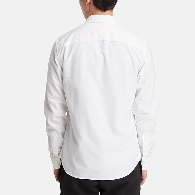 Timberland Solid Color Long Sleeve Casual Shirt Men shirts White A2ARQ-A94
