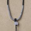 Colorful DIY Hand-Woven Hetian Jade Green Pendant Cord