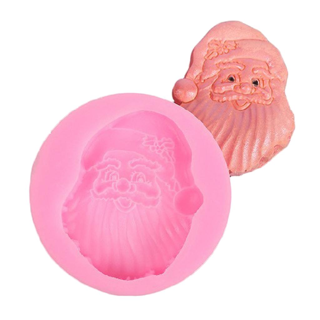 Bearded Santa Claus Ornaments Epoxy Resin Mold Aromatherapy Plaster Silicone Mould DIY Crafts Home Decorations Casting