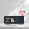 Projection Clock For Bedroom Ceiling 270 Rotatable Projector Adjustable Brightness Digital Alarm Clocks With Temperature &