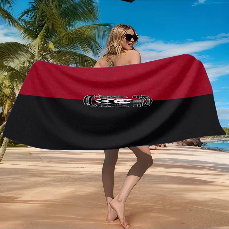 Coventry City Crest Design Beach Towel Microfiber Beach Towel, Lightweight and Quick-Dry, for Summer Travel, Swimming Pool Fan Birthday Gift