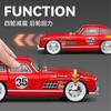 1:24 Mercedes Benz 300SL Flügeltürer W198 Nr.35 Klassischer Rennwagen Legierung Metall Druckguss Modellauto Ton und Licht Rückziehmotor Spielzeug Geschenk