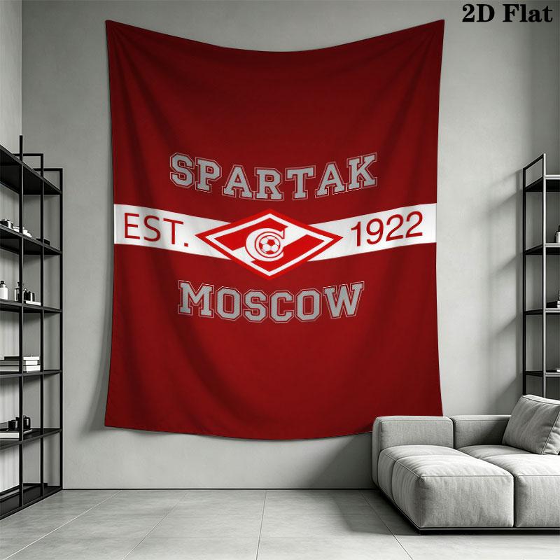 Spartak Moscow Might Wall Hanging Printed Fabric Blanket Decorative Tapestries for Bedroom Living Room Home Decor