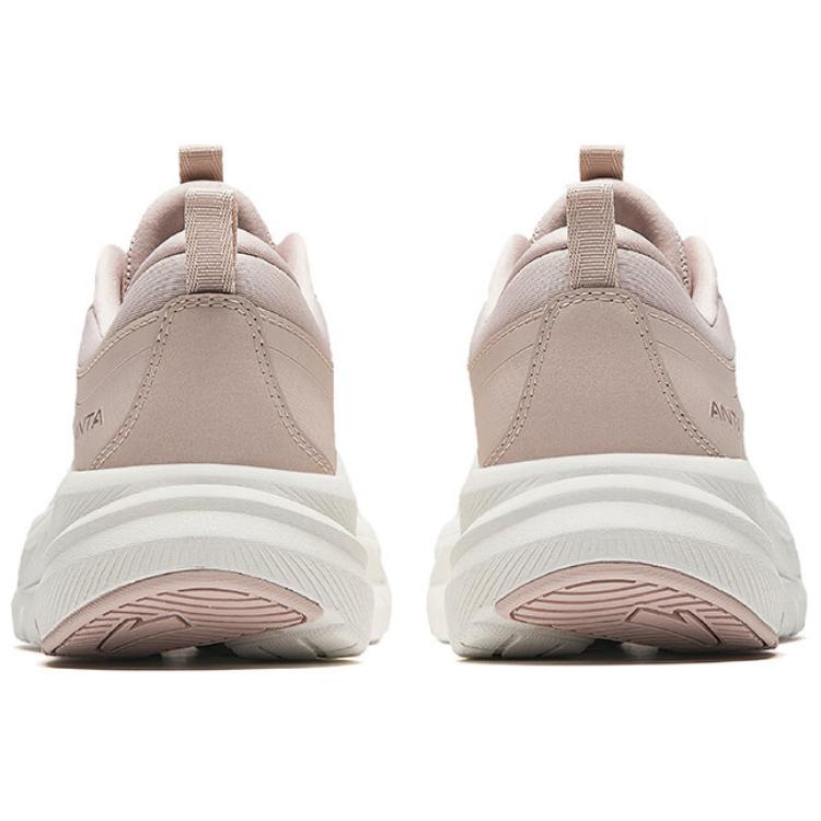 New Anta Divine Travel 10 Cushioning Anti Slip And Wear Resistant Low Top Training Running Shoes Women's White Pink 122517718-11