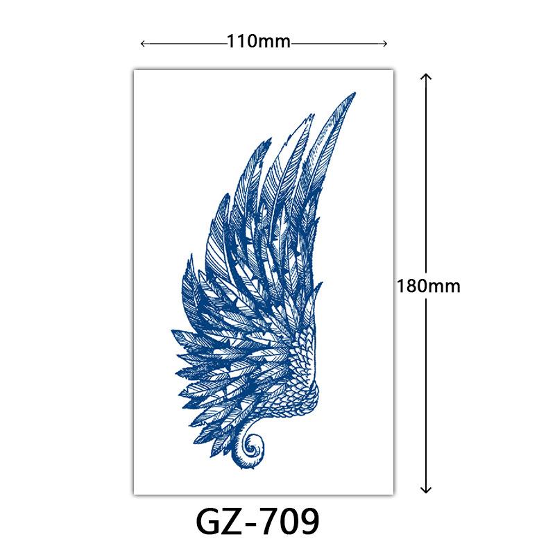 Autocolante Tatuaj cu Suc, Autocolante Tatuaj Herbal, Autocolante Tatuaj Semi-Permanent cu Litere Engleze Tatuaj