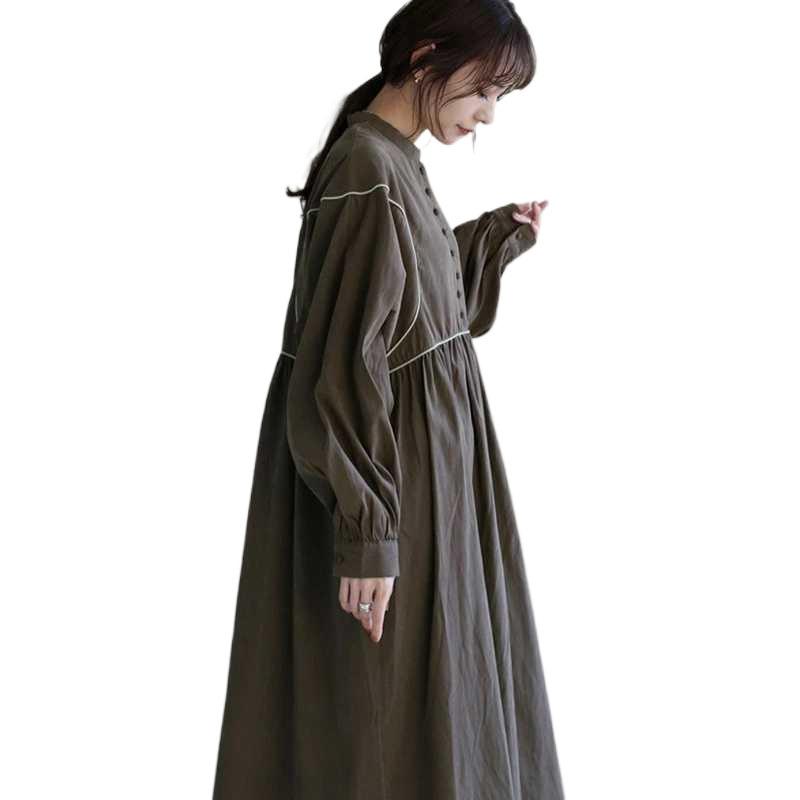 Women's Pleated Cotton Dress