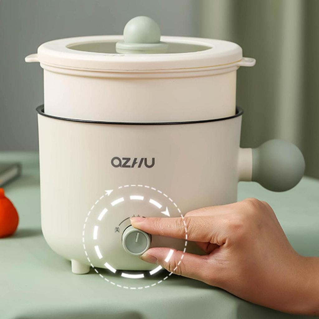 Electric Cooking Pot, Rice Cooker, Nonstick 2 Gear Noodles Portable