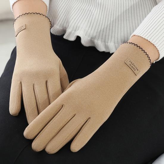 1 Pair Winter Women Full Finger Gloves Touch Screen Warm