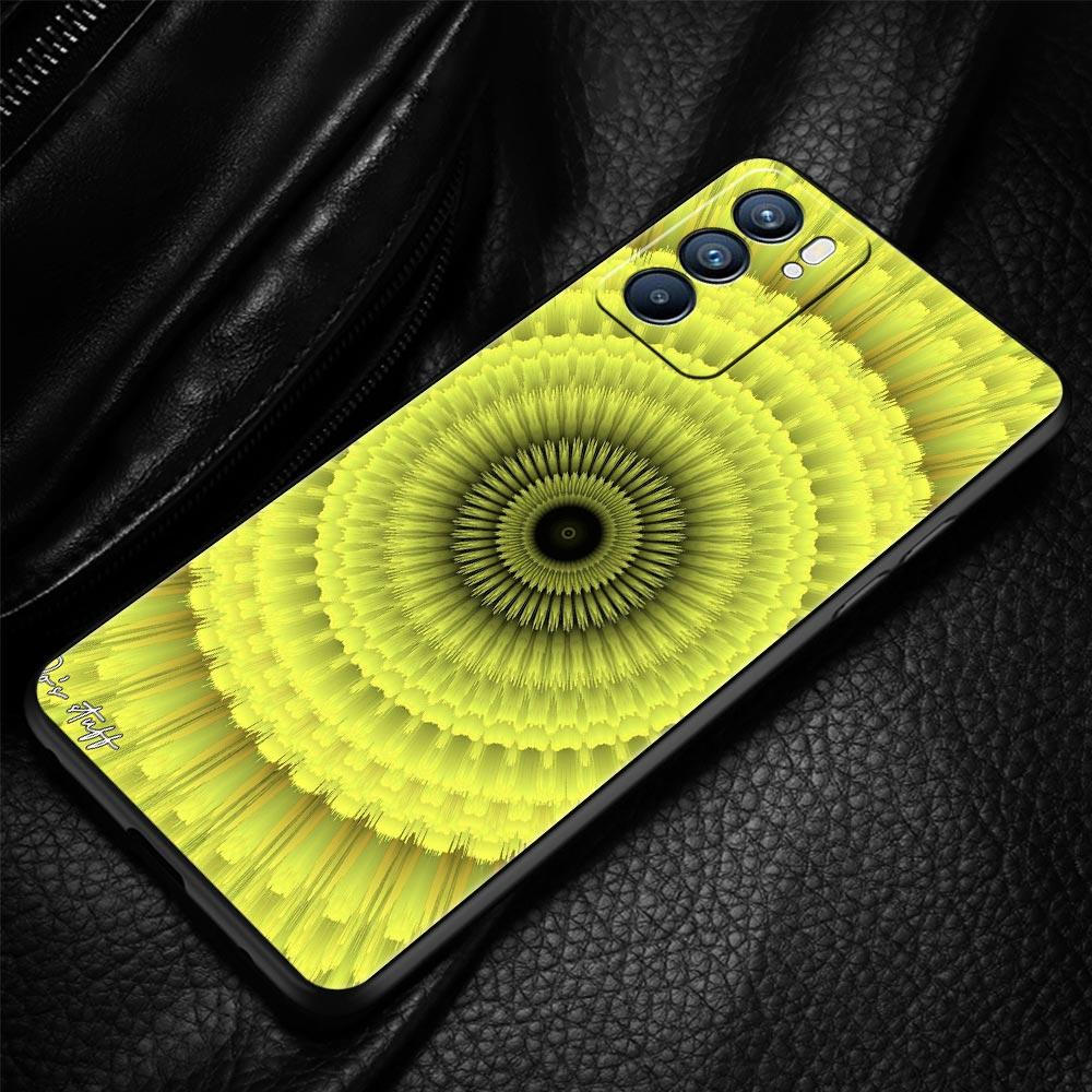 Retro Circular Totem Design Phone Case For Oppo A17 A31 A54 A57 A78 A79 A98 Find X5 X6 Reno 6 7 8 10 11 12 13 F Pro 5G Soft TPU