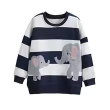 Little Maven Children's Clothing Baby Girls Boys Kids Clothes 2026 Autumn Spring New Cartoon Rabbits Infants Sweatshirts Hoodies