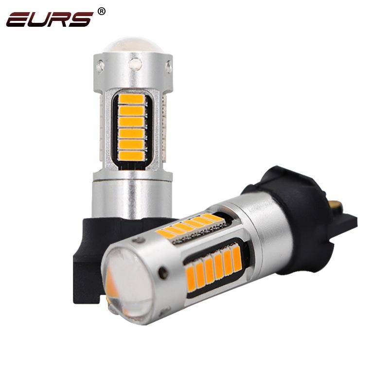 1pcs Canbus PW24W PWY24W LED Bulbs Turn Signal Light Daytime Running Light 4014 30smd DRL Fog Lamps Amber yellow White Red 12V Bulbs 7