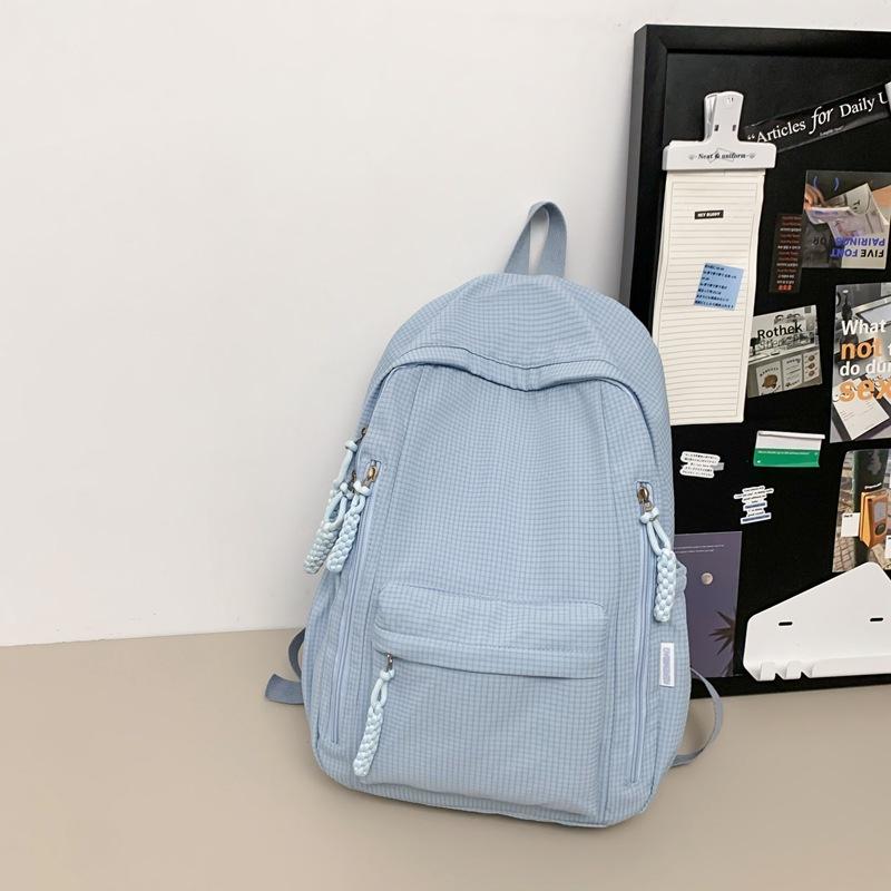 Schoolbag High-value New Cute Children's Mini Schoolbag Mori Sweet Wind Girl Cream Solid Color Versatile Backpack