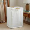 Linen Fabric Laundry Basket | Foldable Storage Hamper With Dual Handles For Clothes Organization