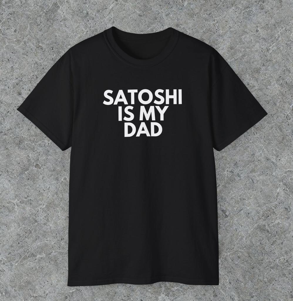 Satoshi Ist Mein Papa T-Shirt, Satoshi Shirt, Satoshi Nakamoto, Bitcoin Shirt, BTC
