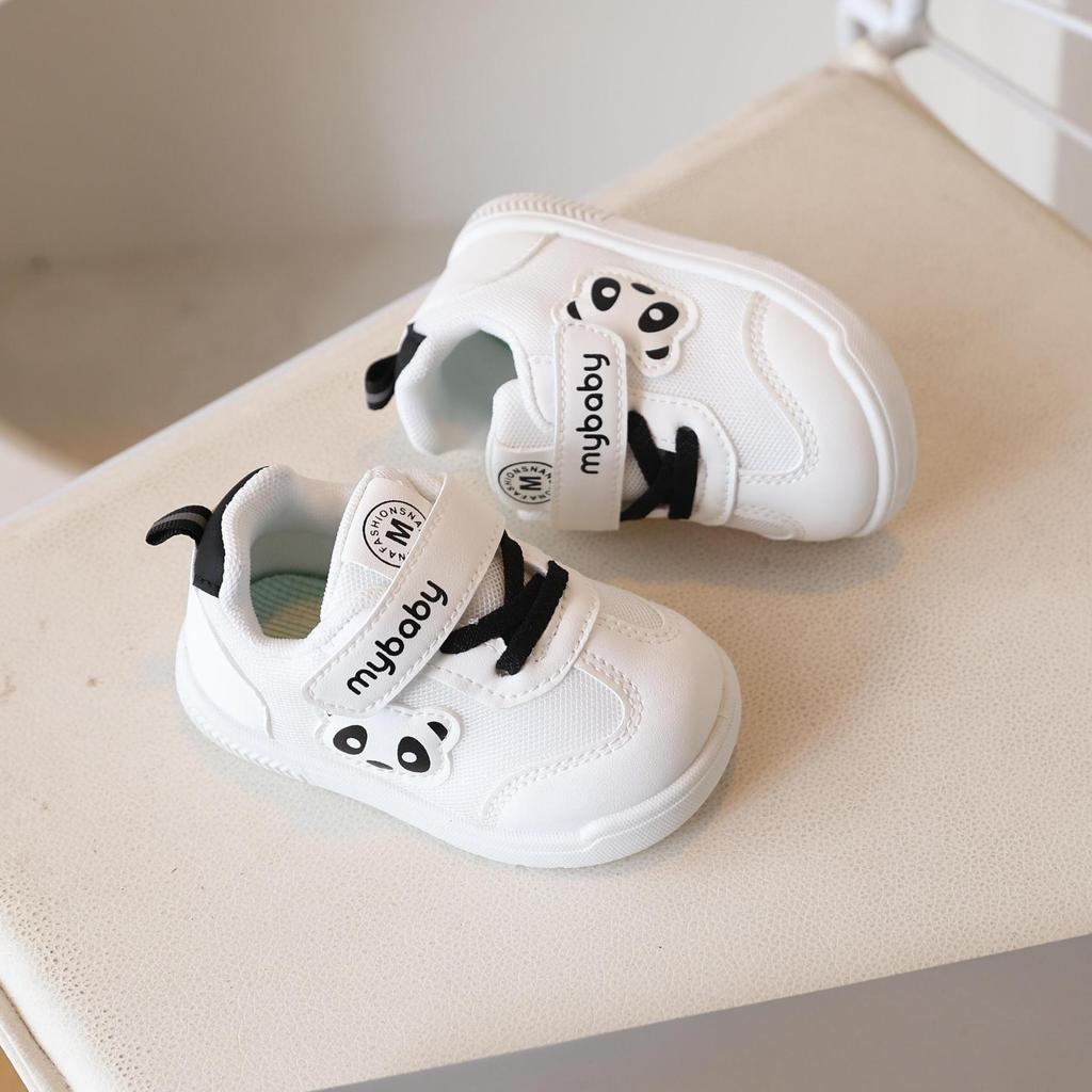 2026 Spring/Autumn Panda Mesh Toddler Shoes for Boys - Indoor Kindergarten Walking Shoes