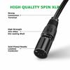 HOSONGIN 5-Pin XLR DMX Cable Adapter 3.3ft, DMX512 5-Pin XLR Male To Female 5-Pin DMX Cable