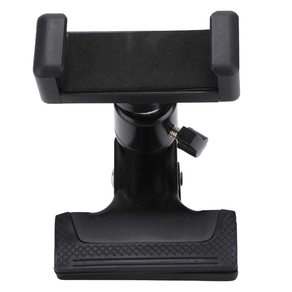 Black Guitar Phone Holder Clamp Design Clip Phone Holder Convenient Guitar Clip Mount  For Viewing