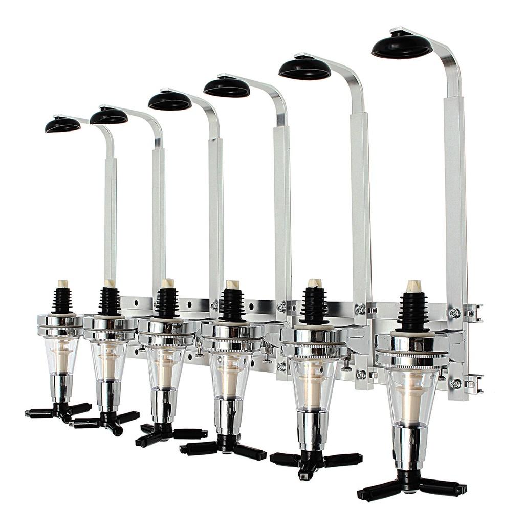4/6 Bottle Liquor Dispenser Wine Beer Alcohol Bar Beverage Dispenser Cocktail Alcohol NEW Wall Mounted Cocktail Shaker Stand