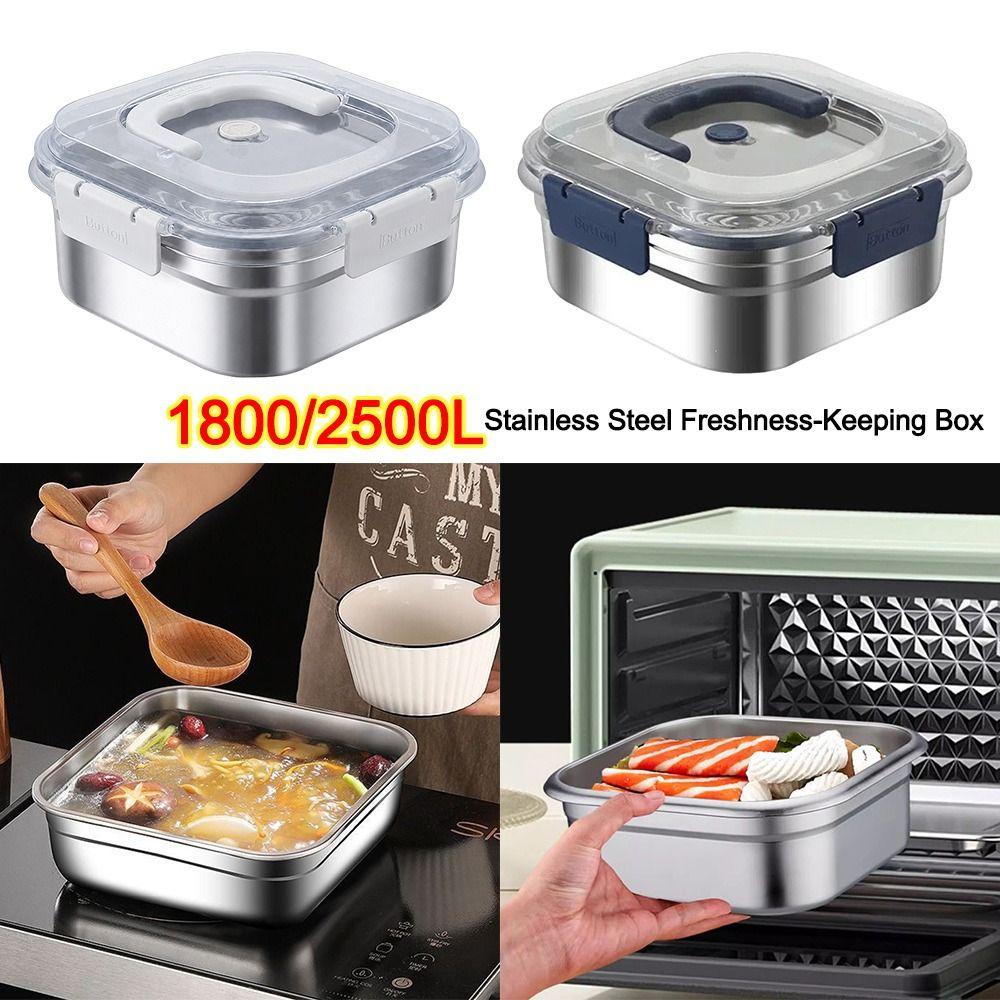Leakproof Freshness-Keeping Box Stainless Steel Bento Box Food Container  Refrigerator Storage