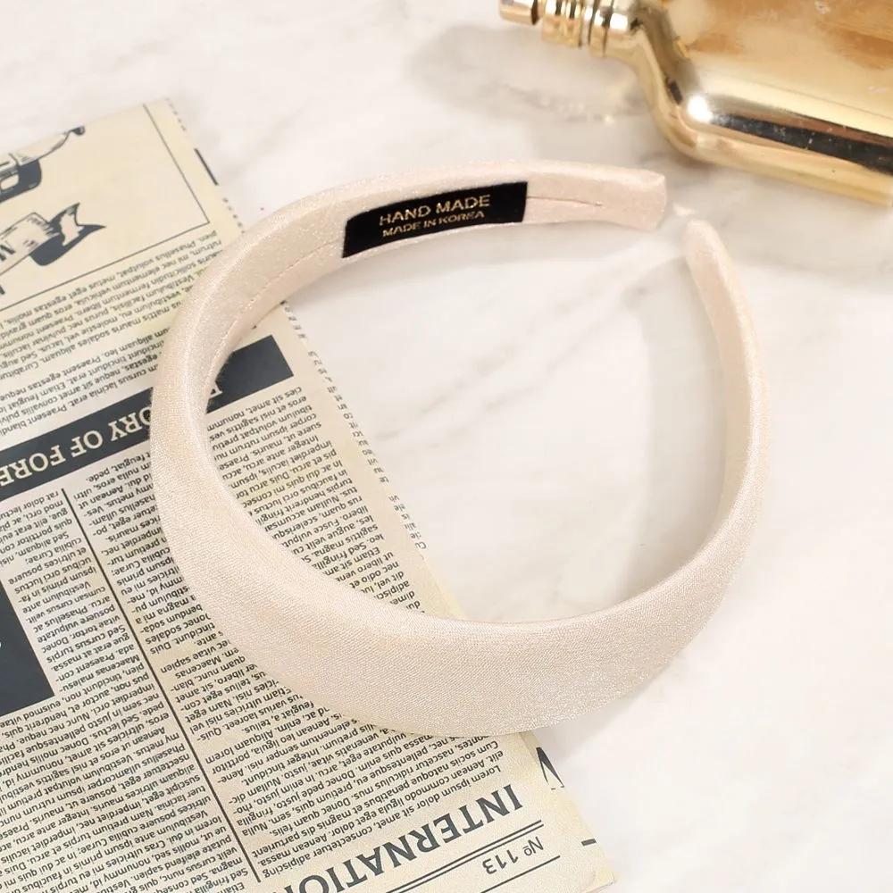 Plain Headband Plain Headband Angel Shushu Satin Pearl Volume Hairband Ivory Ju Vidastory