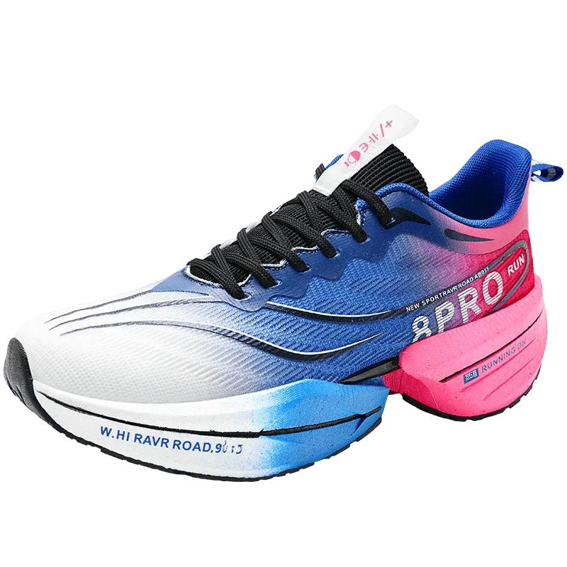 NEW Sports Running Shoes Men Marathon Breathable Comfortable Women Athletic Training Outdoor Sneakers Air Cushion Carbon Plate