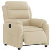 Electric Recliner Chair Cream Fabric
