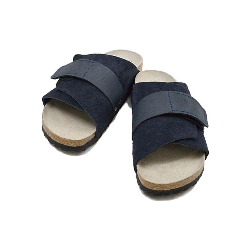 Birkenstock Kyoto Nubuck Suede Leather Narrow Fit Sandals 'Midnight Blue' 1020689