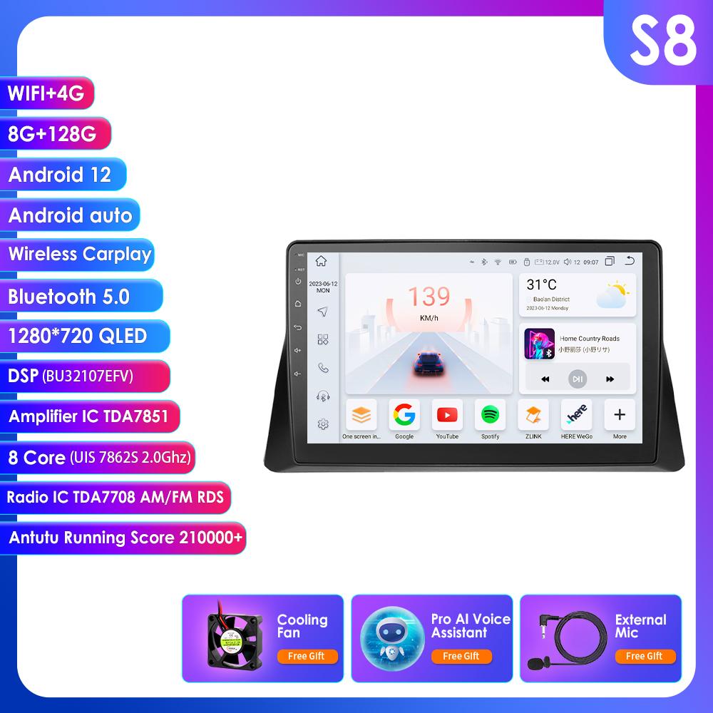 

OSSURET 10.1 Android 14 Автомобильные интеллектуальные системы 2Din Беспроводной Carplay Android Auto для Honda Accord 8 2008-2013 Поддержка RDS BT GPS 4G Автомобильная мультимедиа S8 8Core 8G 128G AI