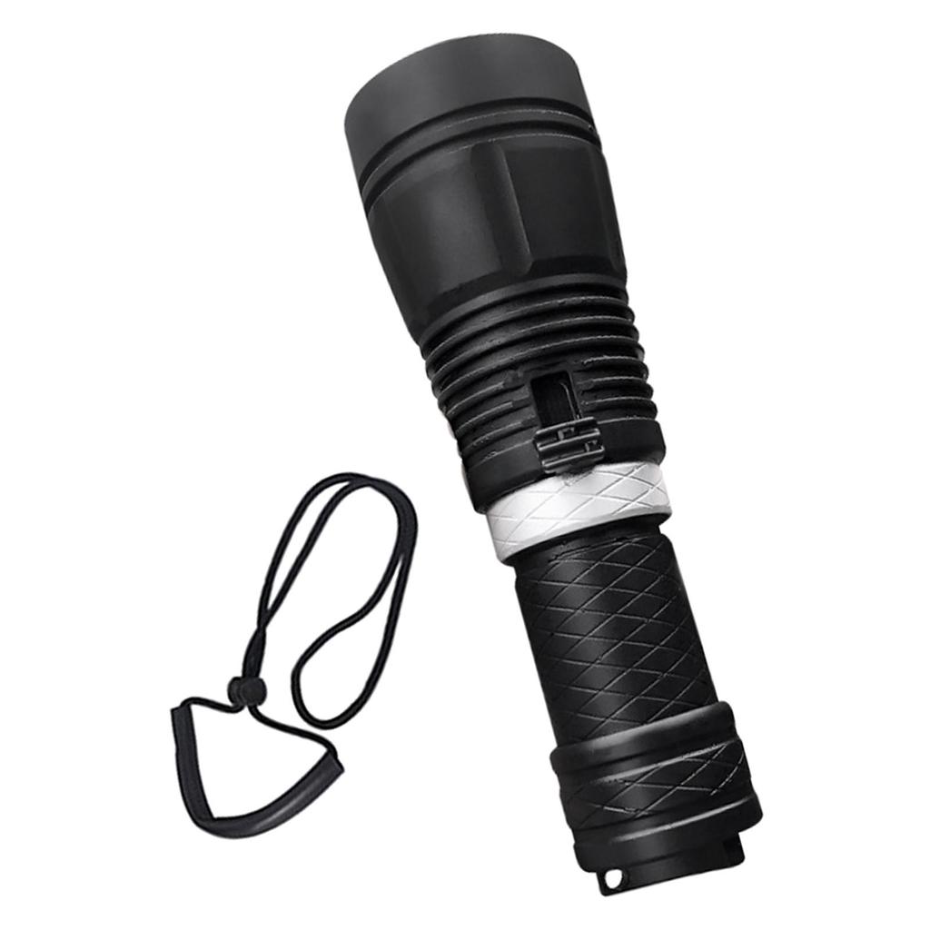 Scuba Diving Flashlight Waterproof Aluminum Alloy Floodlight Light Submarine for