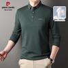 Pierre Cardin Men's Silk Blend Cool Breathable Long Sleeve Polo T-Shirt