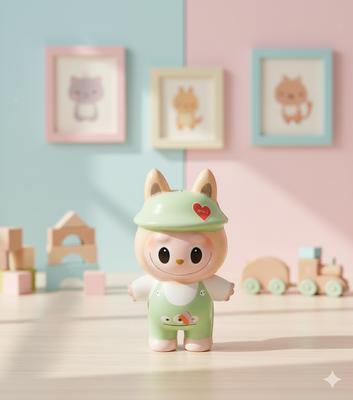 Anti-stress Squish Toy Labubu Toy Green 12 Cm