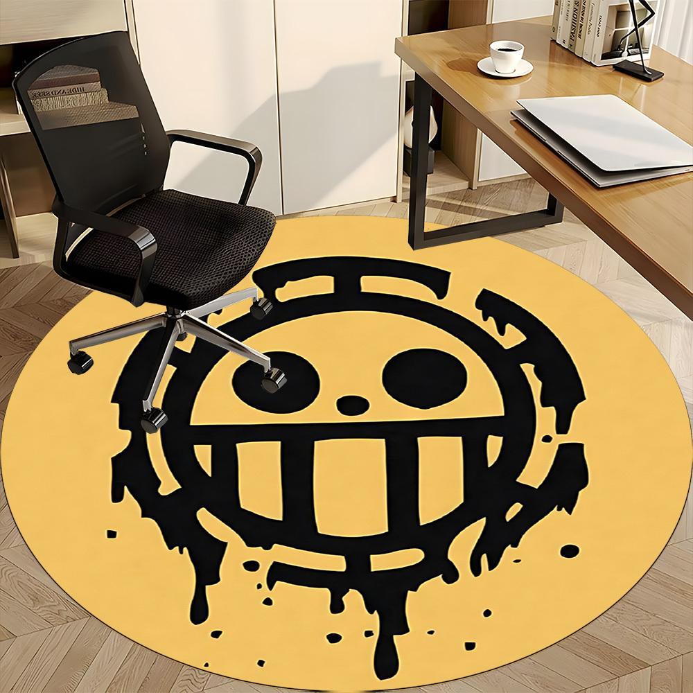 One Piece Office Round Area Rug,  Under Office Chairs Bedroom Living Room Home Decor A0908193