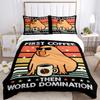 Capybara Cartoon Anime Niedlich Ganzjahres Bettbezug kawaii Bettwäscheset Weiche Deckenhülle und Kissenbezüge Einzel-/Doppel-/Queen-/King-Size